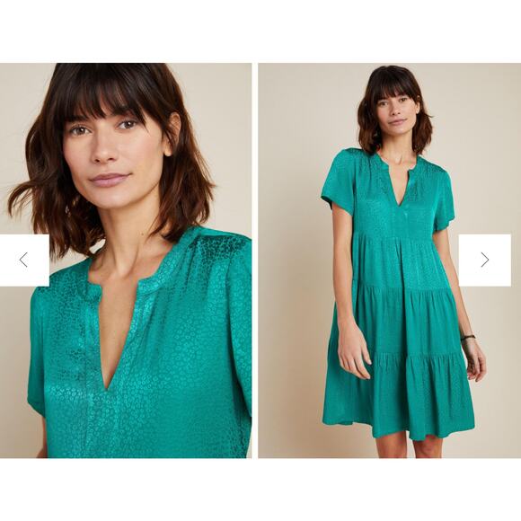Maeve Sacha Jacquard Tiered Tunic‎ - Picture 1 of 8